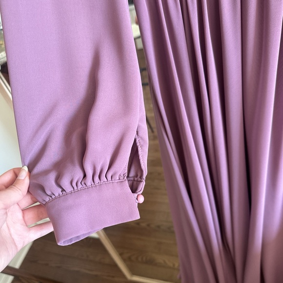 Vintage Purple Women's Maxi Dress Eid Ramadan Modest Dress - Picture 4 of 4